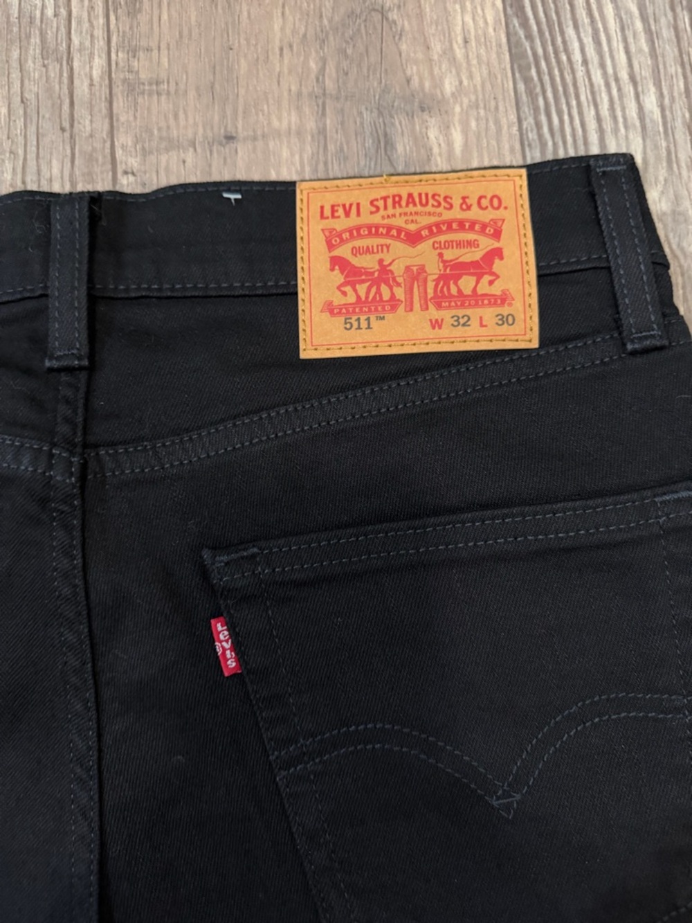 Levi's Men's Black 511 Slim Jeans Stretch. Size 32x30. Brand new with tags - Picture 3 of 6